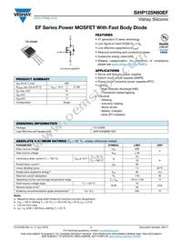 SIHP125N60EF-GE3 Datasheet Cover