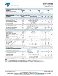 SIHP240N60E-GE3 Datasheet Page 2