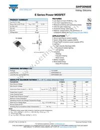 SIHP30N60E-E3 Datasheet Cover