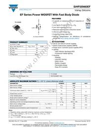 SIHP35N60EF-GE3 Datasheet Cover