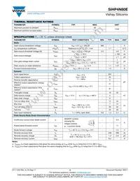 SIHP4N80E-GE3 Datasheet Page 2