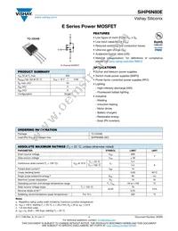 SIHP6N80E-GE3 Datasheet Cover