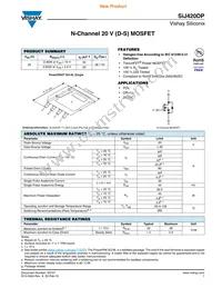 SIJ420DP-T1-GE3 Datasheet Cover