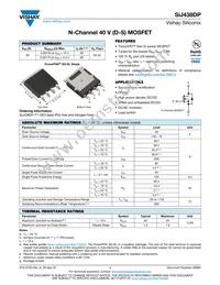 SIJ438DP-T1-GE3 Datasheet Cover