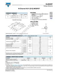 SIJ800DP-T1-GE3 Datasheet Cover