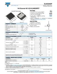 SIJA52ADP-T1-GE3 Datasheet Cover