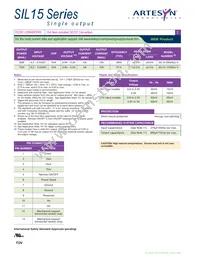 SIL15C-12SADJ-V Datasheet Page 2