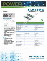 SIL15E-05W3V3-VJ Datasheet Cover