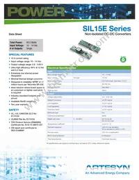 SIL15E-12W3V3-VJ Datasheet Cover