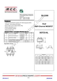 SIL2308-TP Datasheet Cover