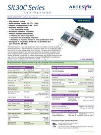 SIL30C-12SADJ-V Datasheet Cover