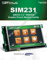 SIM231-A04-N32ALM-01 Datasheet Cover