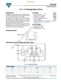 SIP2100DY-T1-GE3 Datasheet Cover