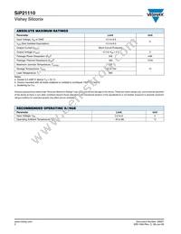SIP21110DT-T1-E3 Datasheet Page 2