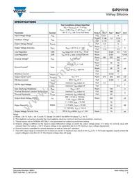 SIP21110DT-T1-E3 Datasheet Page 3