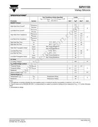 SIP41103DM-T1-E3 Datasheet Page 3