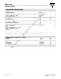 SIP42104DX-T1-E3 Datasheet Page 2