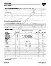 SIP4610BDT-T1-E3 Datasheet Page 2