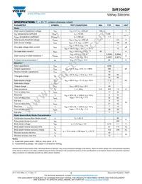 SIR104DP-T1-RE3 Datasheet Page 2