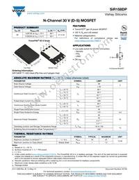 SIR158DP-T1-GE3 Datasheet Cover