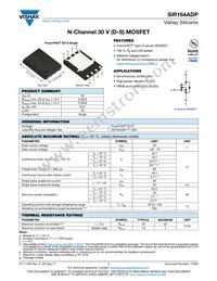 SIR164ADP-T1-GE3 Datasheet Cover