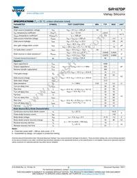 SIR167DP-T1-GE3 Datasheet Page 2