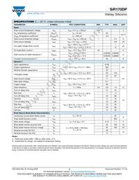 SIR170DP-T1-RE3 Datasheet Page 2