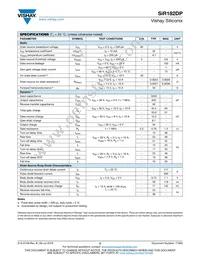 SIR182DP-T1-RE3 Datasheet Page 2