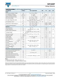 SIR184DP-T1-RE3 Datasheet Page 2
