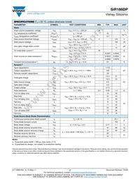 SIR186DP-T1-RE3 Datasheet Page 2