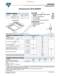 SIR330DP-T1-GE3 Datasheet Cover