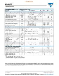 SIR401DP-T1-GE3 Datasheet Page 2