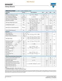 SIR404DP-T1-GE3 Datasheet Page 2