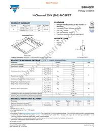 SIR406DP-T1-GE3 Datasheet Cover