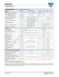 SIR412DP-T1-GE3 Datasheet Page 2