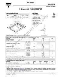 SIR440DP-T1-GE3 Datasheet Cover