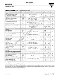 SIR440DP-T1-GE3 Datasheet Page 2