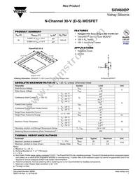 SIR460DP-T1-GE3 Datasheet Cover