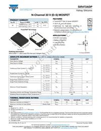 SIR472ADP-T1-GE3 Datasheet Cover