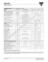 SIR474DP-T1-GE3 Datasheet Page 2