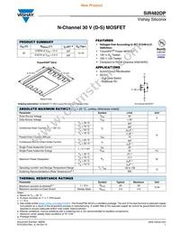 SIR482DP-T1-GE3 Datasheet Cover