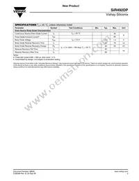 SIR492DP-T1-GE3 Datasheet Page 3