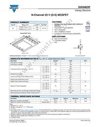 SIR496DP-T1-GE3 Datasheet Cover