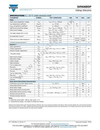SIR606BDP-T1-RE3 Datasheet Page 2