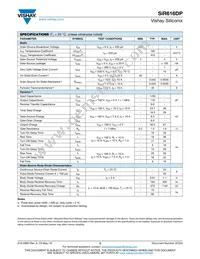 SIR616DP-T1-GE3 Datasheet Page 2