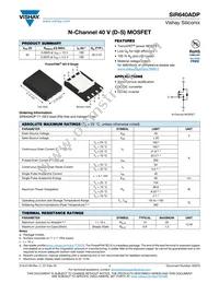 SIR640ADP-T1-GE3 Datasheet Cover