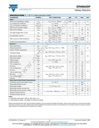 SIR668ADP-T1-RE3 Datasheet Page 2