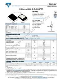 SIR670DP-T1-GE3 Datasheet Cover