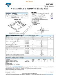 SIR798DP-T1-GE3 Datasheet Cover