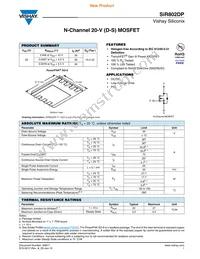 SIR802DP-T1-GE3 Datasheet Cover